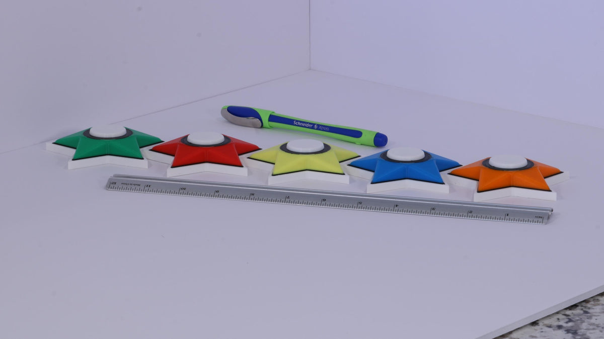 Tabletop Guitar Hero Star Power Notes/Gems (1x of each)