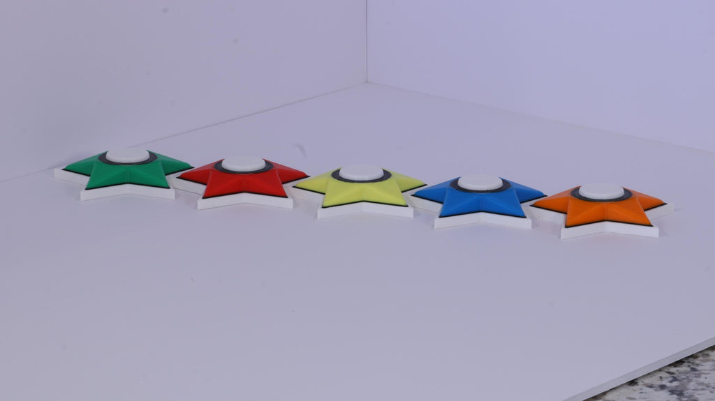 Tabletop Guitar Hero Star Power Notes/Gems (1x of each)