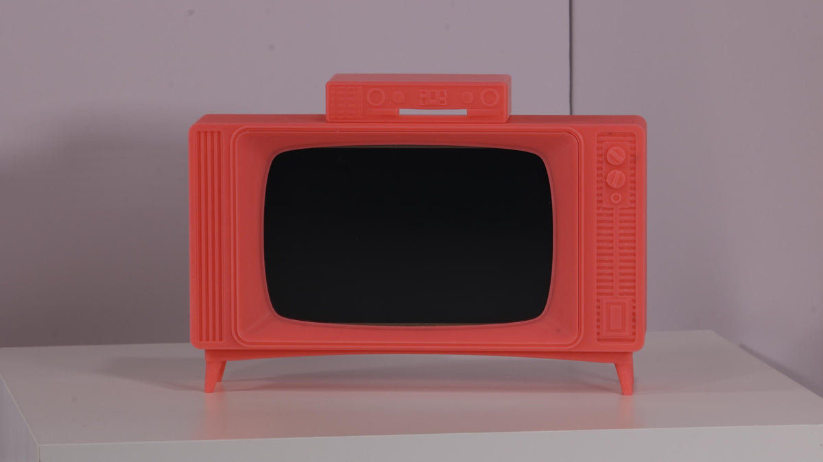 Mini-Monitor: Retro Monochromatic (Pink Cadillac) - HDMI 5-Inch 800x480 Display