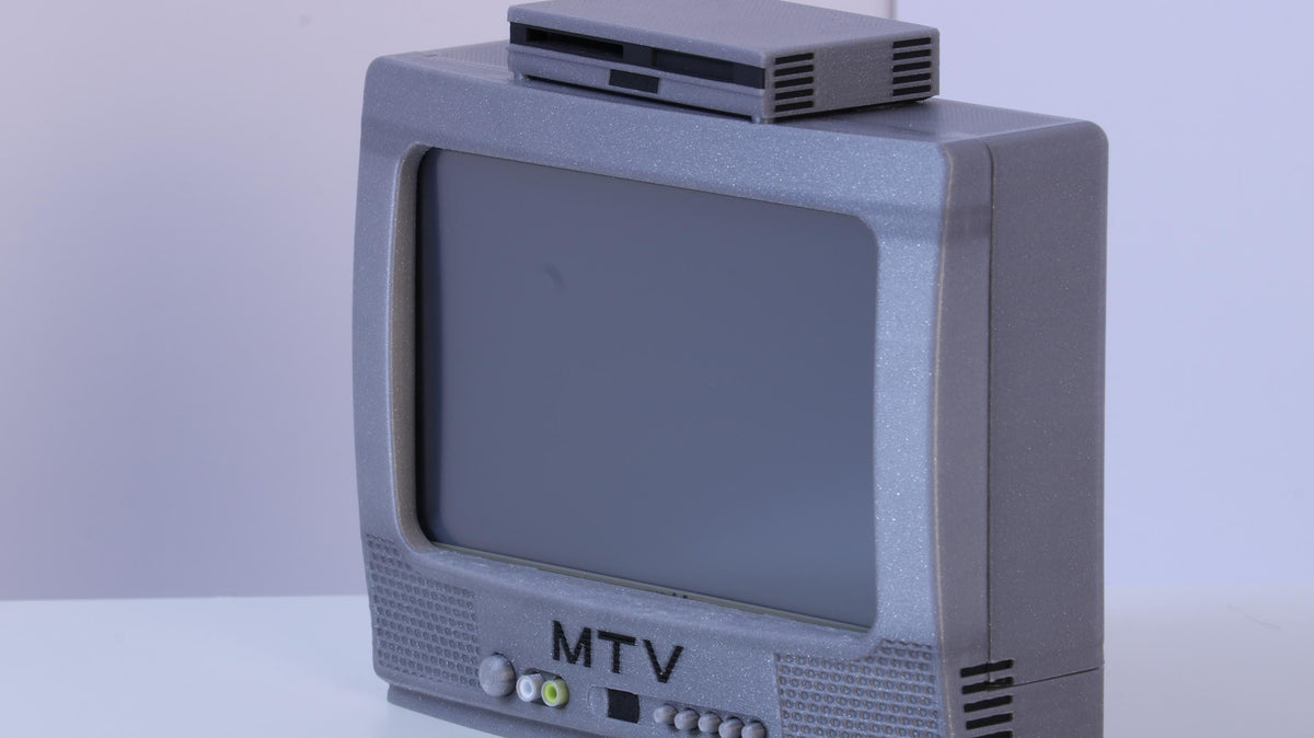 Mini-Monitor: MTV CRT Silver - HDMI 5-Inch 800x480 Display