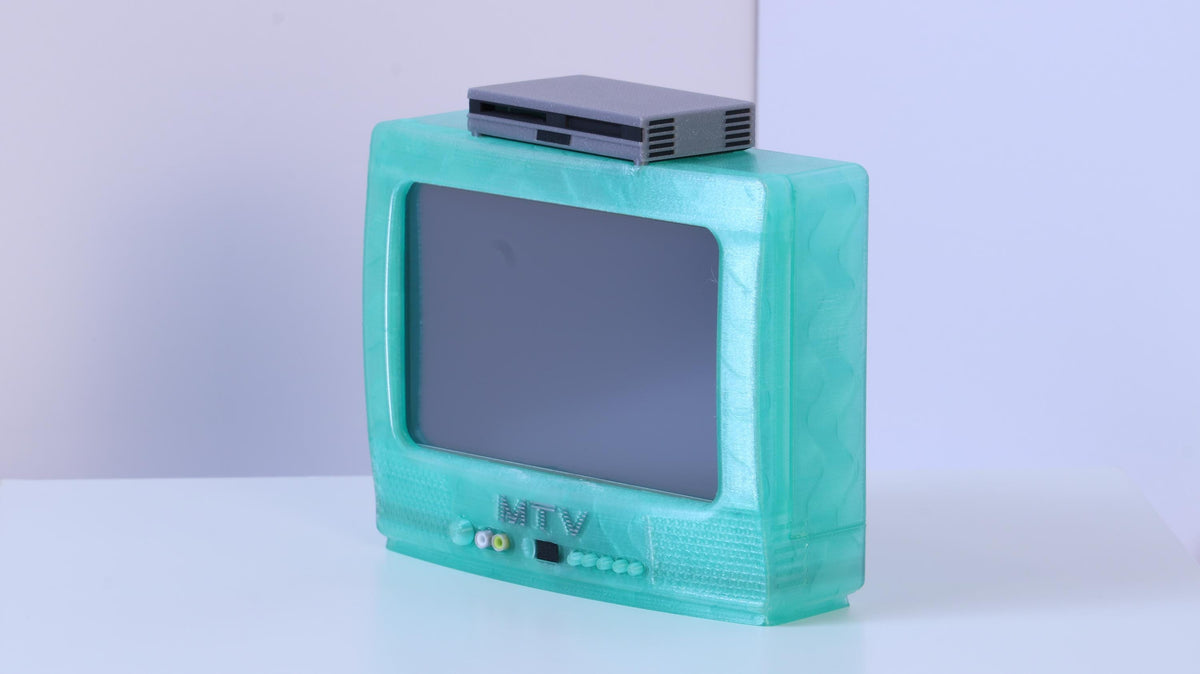 Mini-Monitor: MTV CRT Dualshock Mint - HDMI 5-Inch 800x480 Display