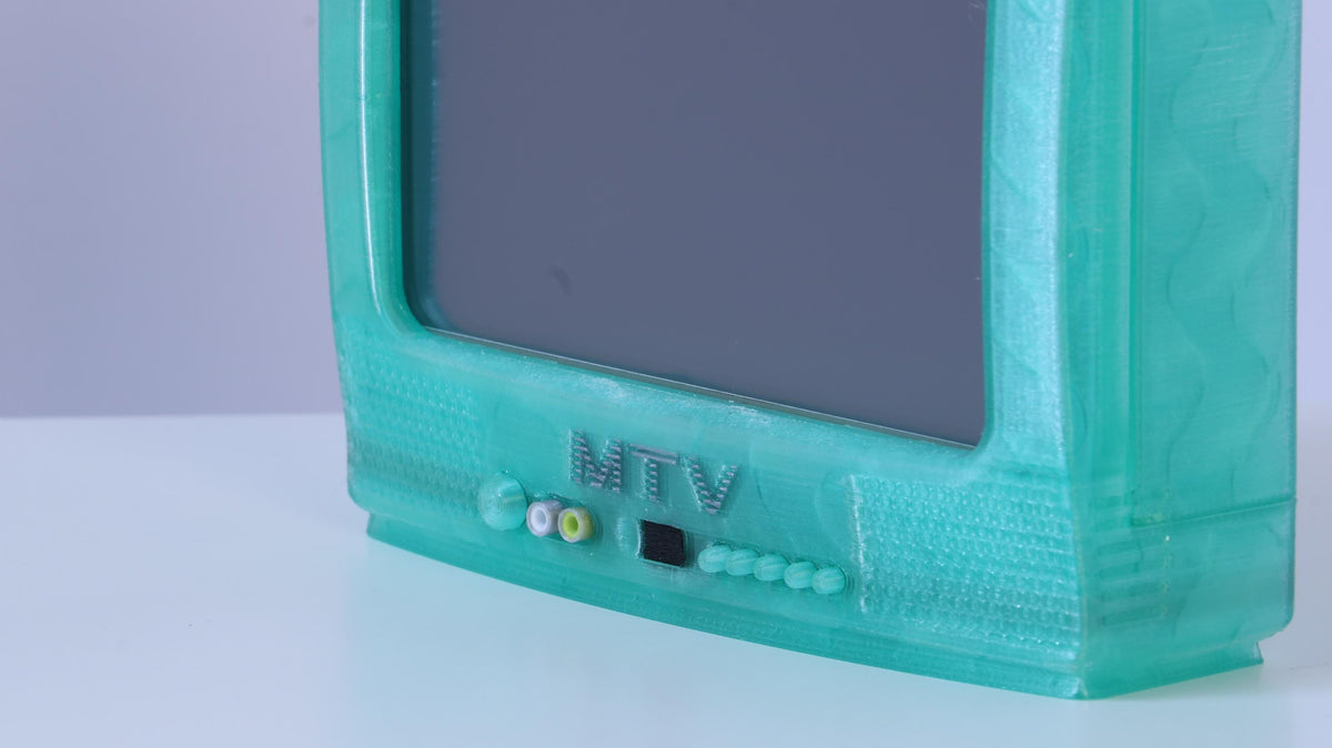 Mini-Monitor: MTV CRT Dualshock Mint - HDMI 5-Inch 800x480 Display