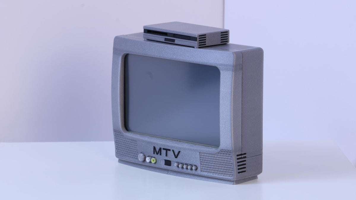 Mini-Monitor: MTV CRT Silver - HDMI 5-Inch 800x480 Display